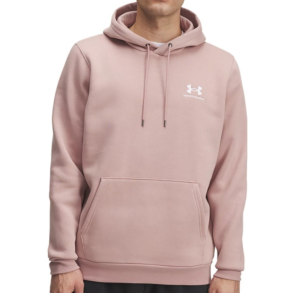Under Armour Men's Icon Fleece Hoodie Sweatshirt Pale Pink Size 2XL XXL $60